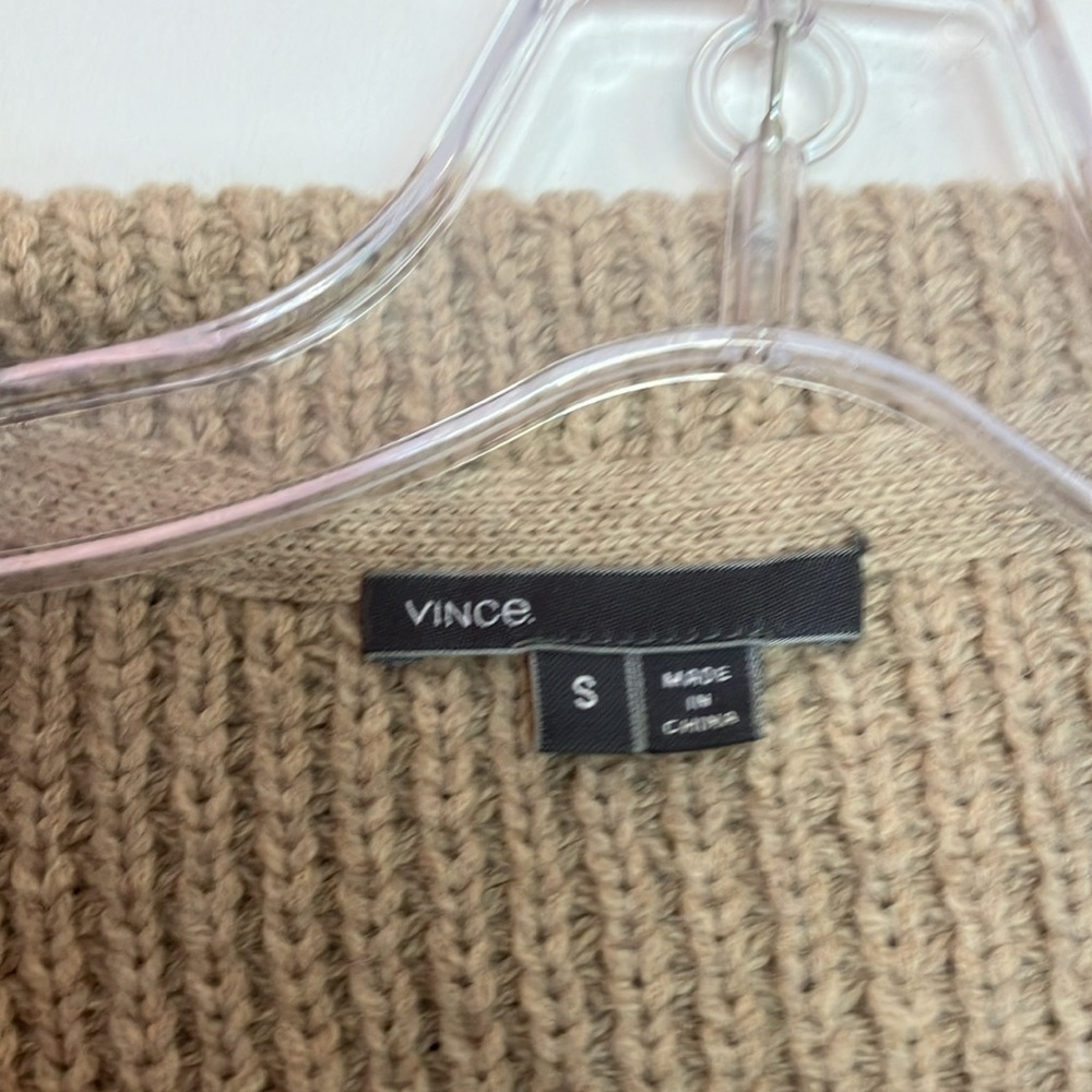Vince wool honeycomb shawl collar cardigan sweater - Picture 5 of 9